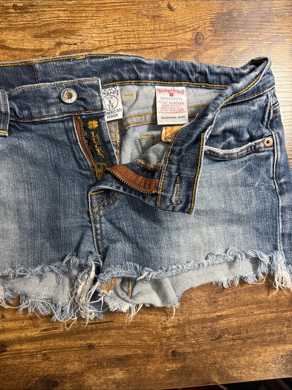 Lucky Brand Light Blue Sundown Dungarees Jeans